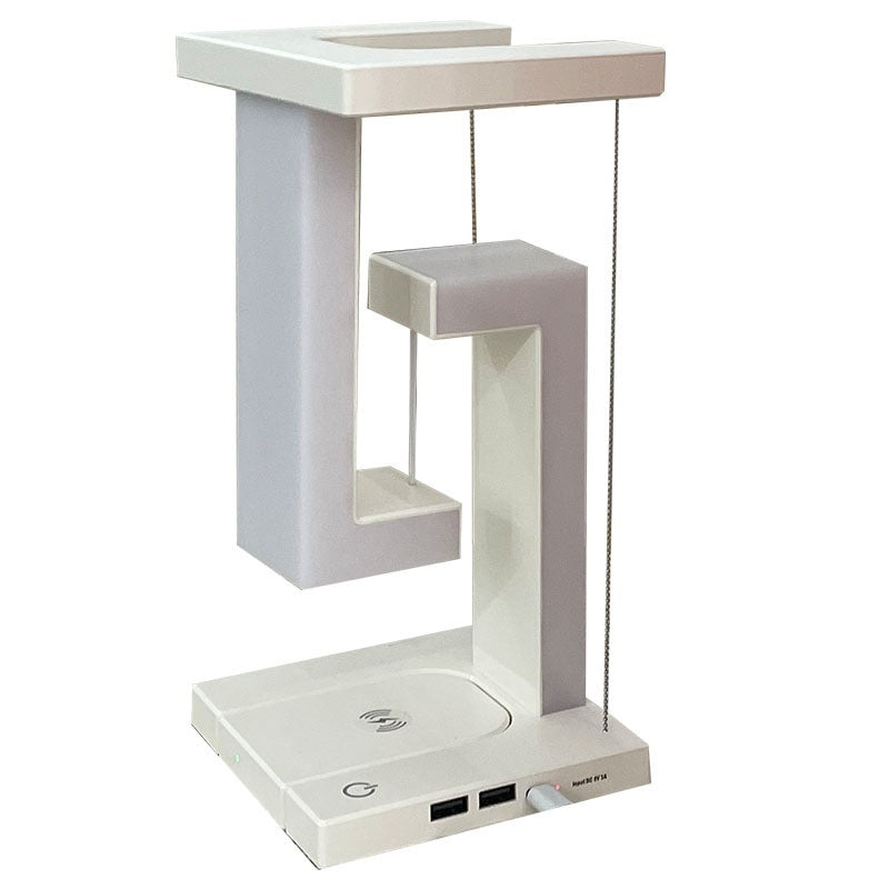 AekCraft Suspension Table Lamp with Wireless Charging – Modern Night Light